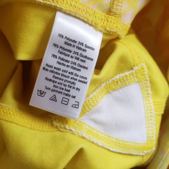 Alo Yoga Yellow Airbrush Capri in Zest Indio Small - Picture 9 of 9